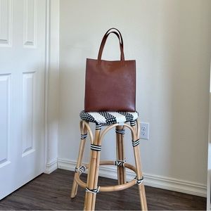 Banana Republic Leather Shopper Tote